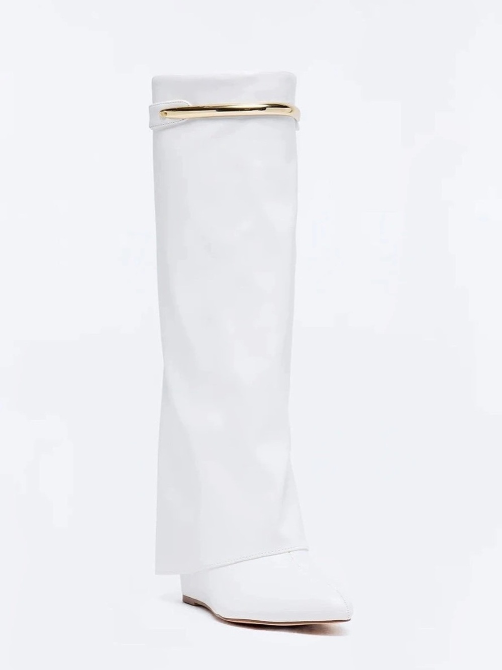 Fashion Nova Weekend Exclusive Knee High Boots White